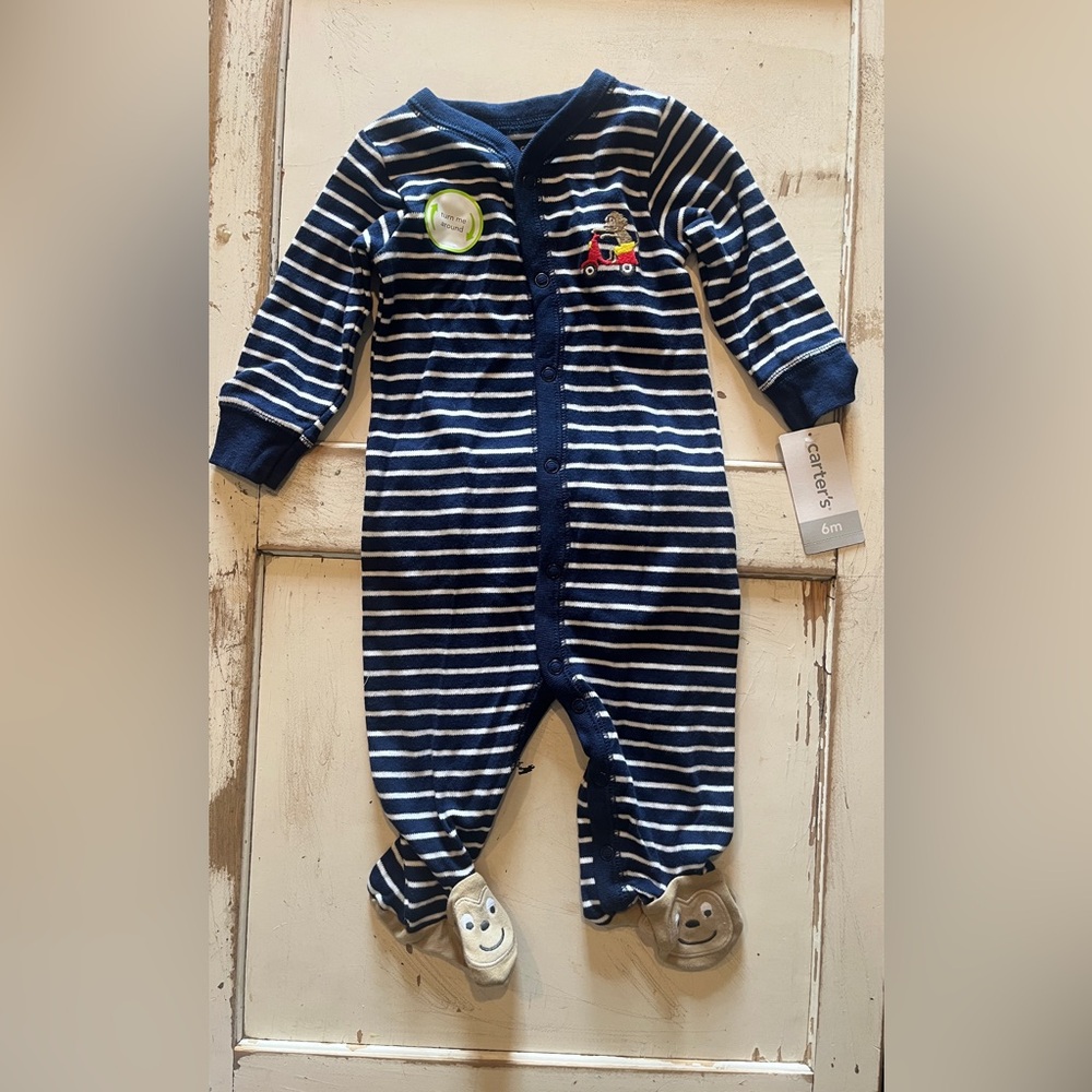 Carter's Boys 6 Months Sleeper Onesie - New with tags